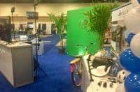 A Miami green screen photo booth for Globus at a local cruise show