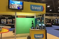 A Dallas green screen photo booth for the Travel Channel at Market Center