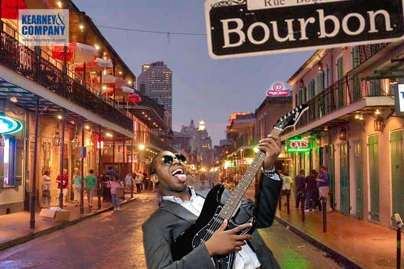 New Orleans green screen photo booth on Bourbon Street