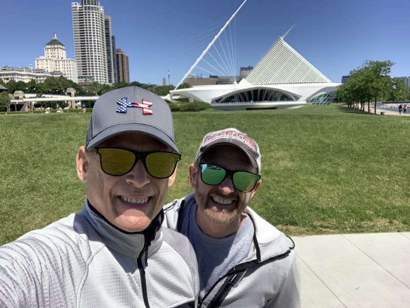 Mike Gatty and Matthew in Minneapolis.